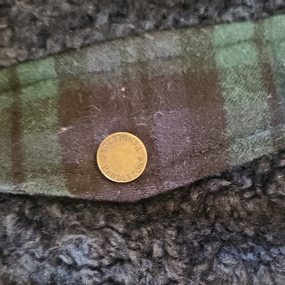 Pendleton Blue Fleece Puffer Jacket - image 3